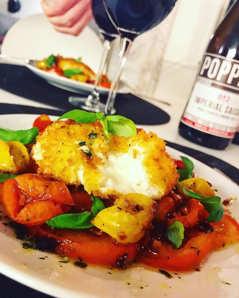 Pankofriterad burrata