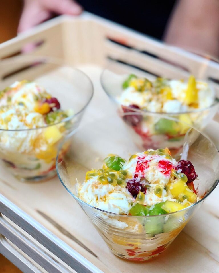 Passionsfruktscurdglass