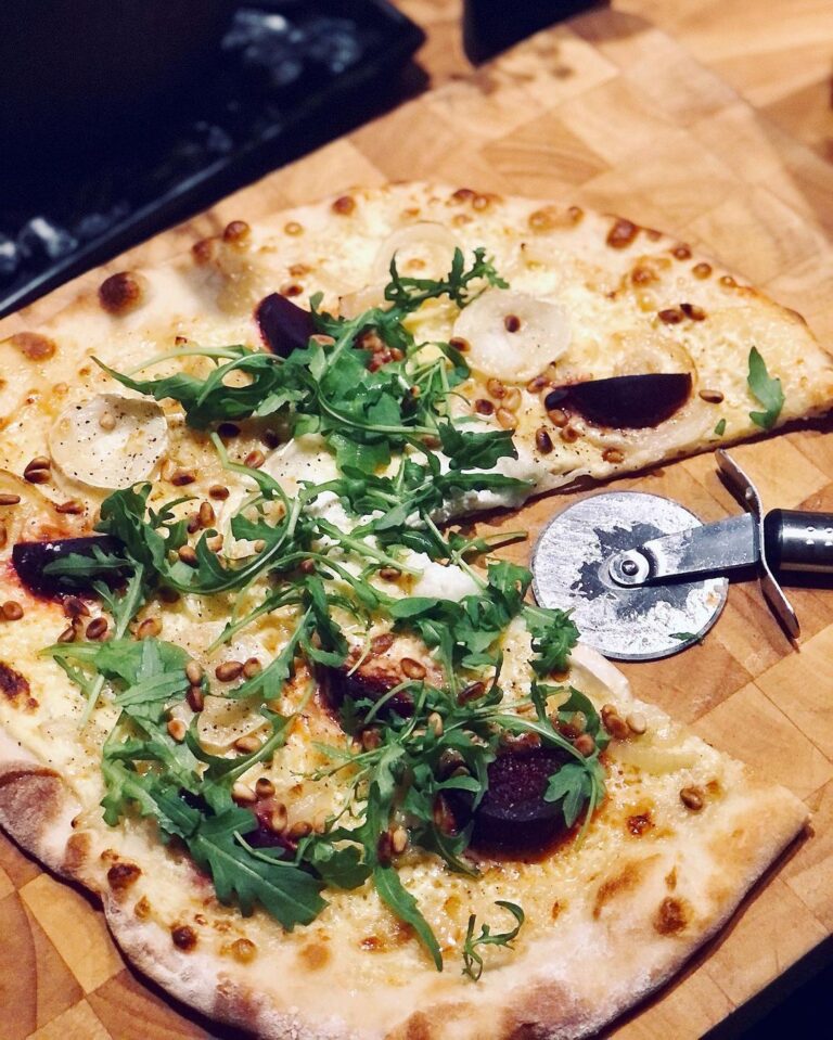 Chèvre- & rödbetspizza