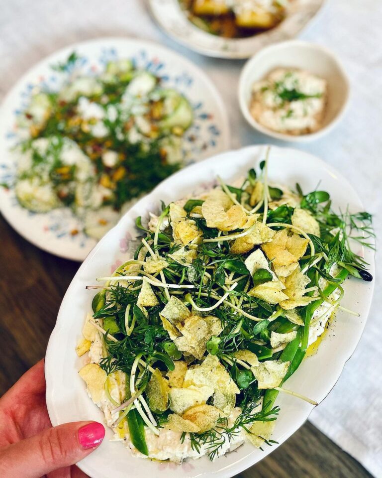 Sås, sallad och chips
