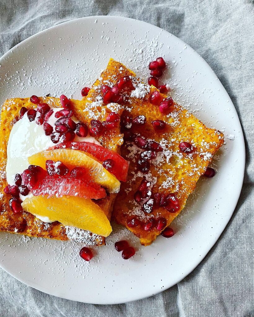 French toast med saffran