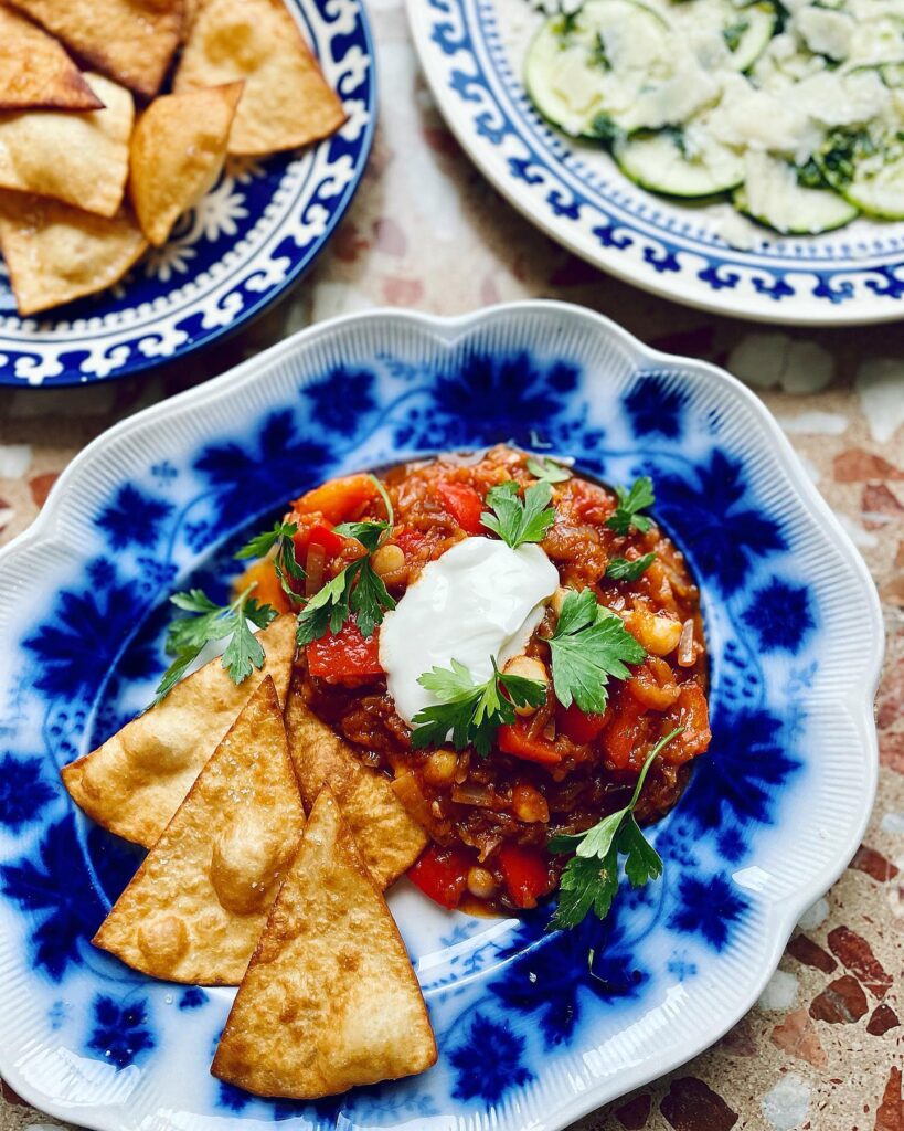 Chili con aubergine