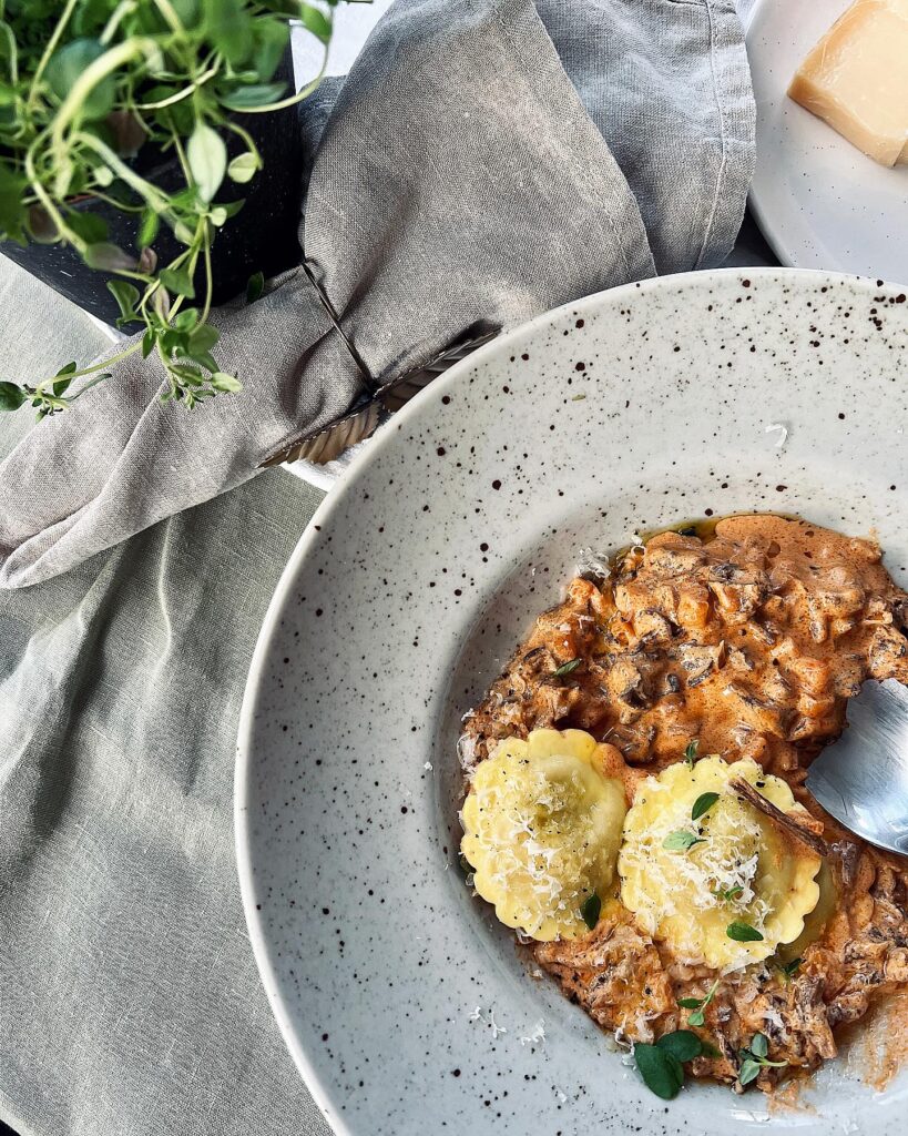 Trattkantarellsås till pasta